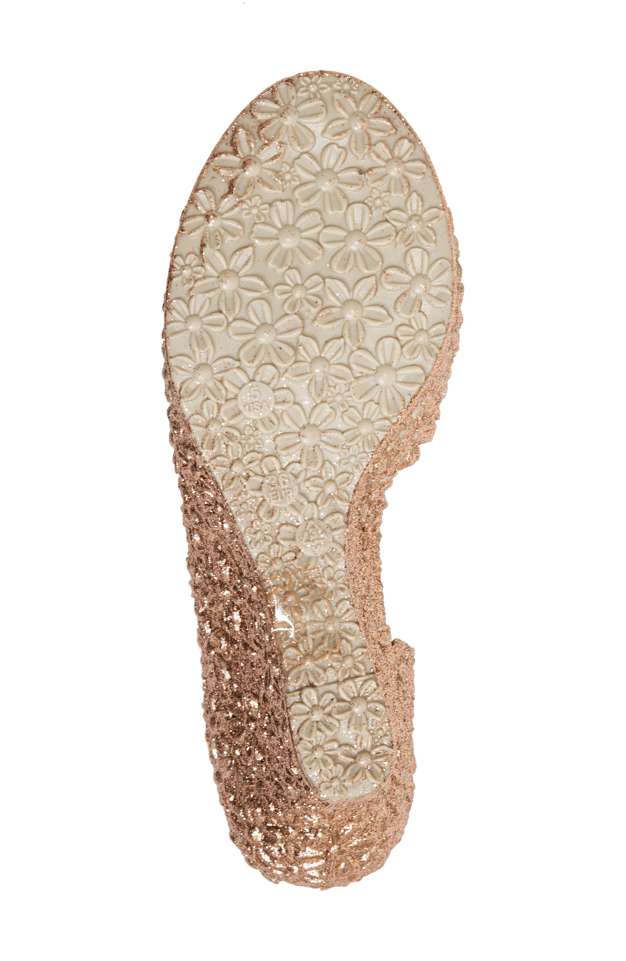 CHIC BY LADY COUTURE Peep-toe Wedge, Alternate, color, Gold