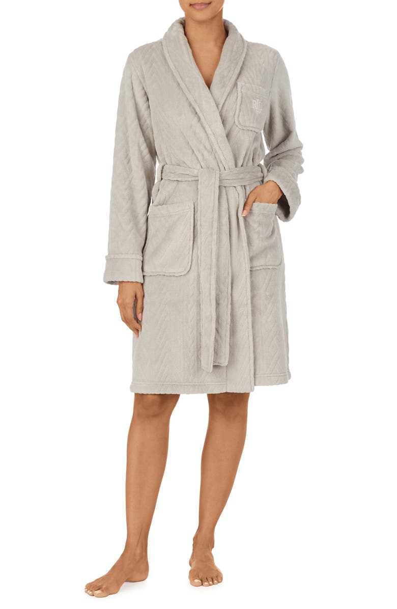 Lauren Ralph Lauren Cable Robe, Main, color, 