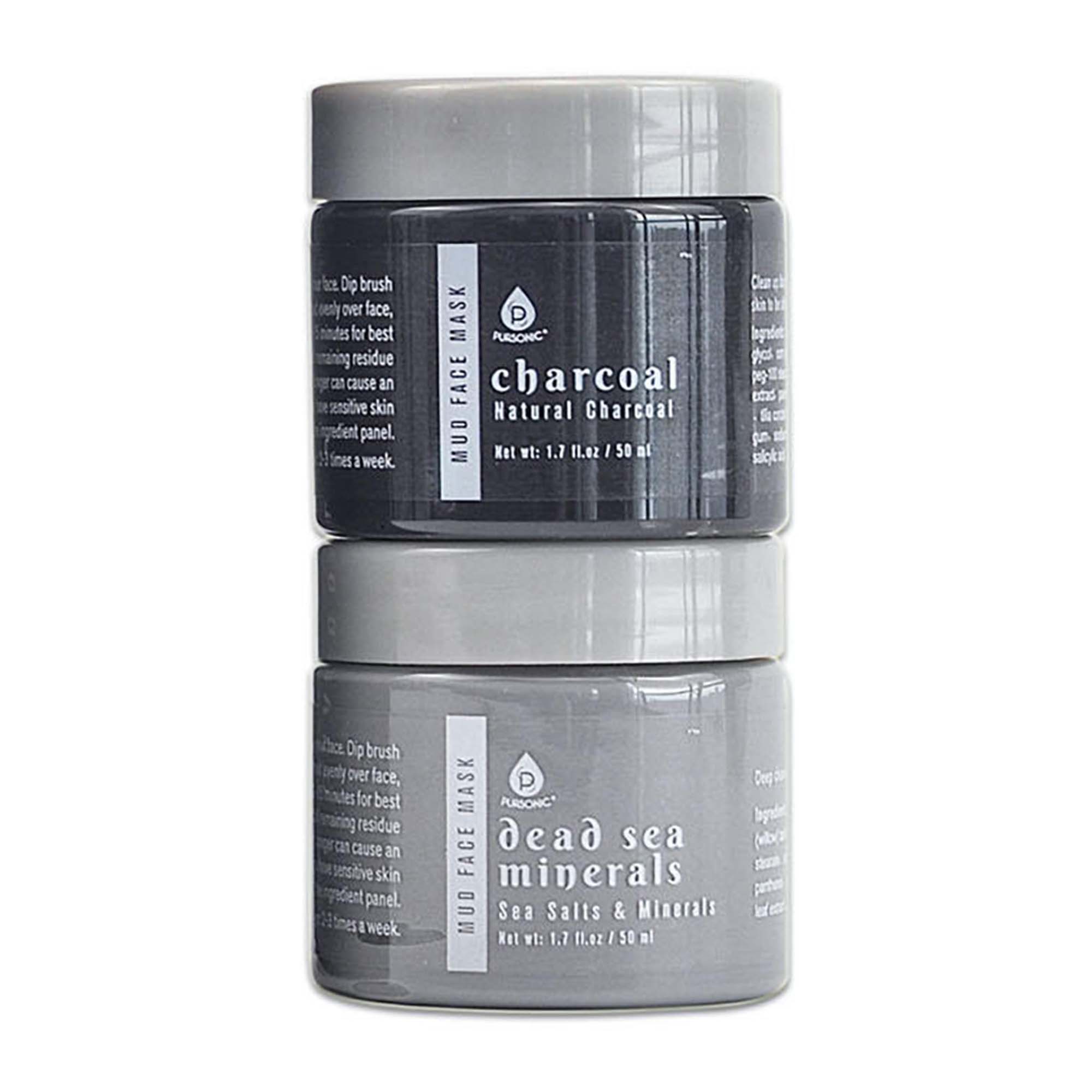 PURSONIC 2-Pack Mud Face Mask with Applicator in Grey at Nordstrom