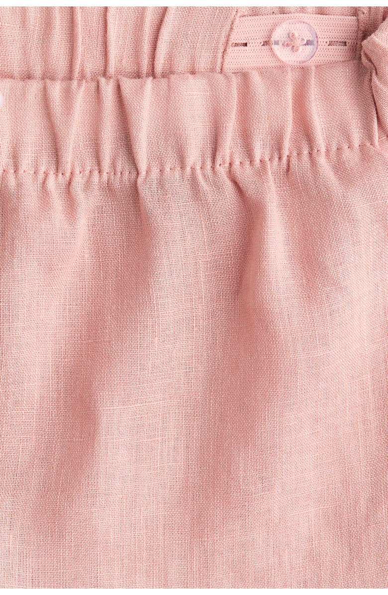 H&M Linen Shorts, Alternate, color, Light Dusty Pink