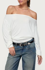 EDIKTED Nannie Off the Shoulder Top