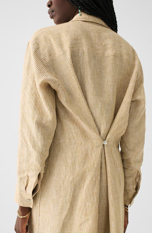 Faherty Laguna Linen Maxi Shirtdress