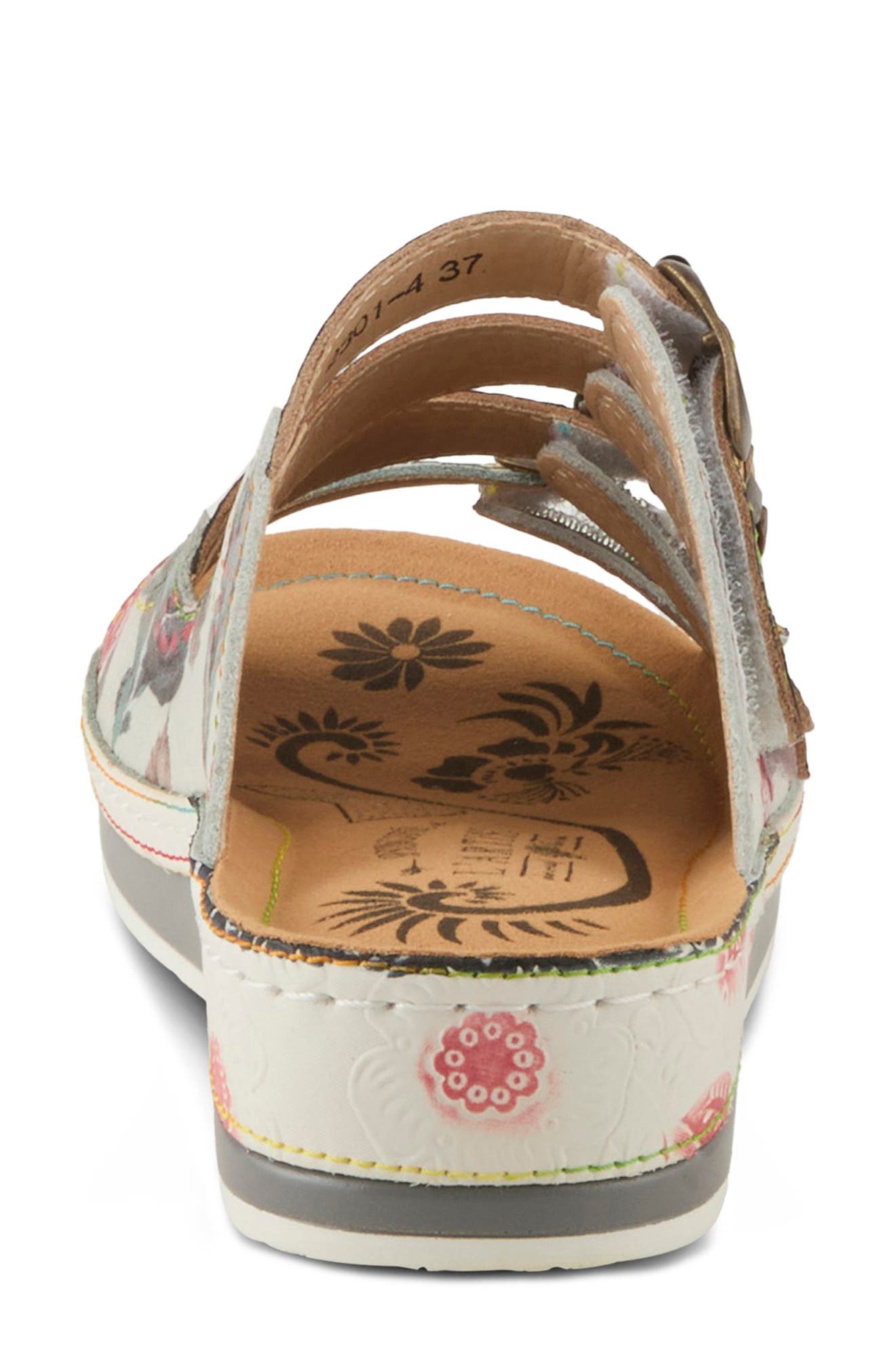 Bellini Platform Wedge Slide Sandal, Alternate, color, WHITE MULTI