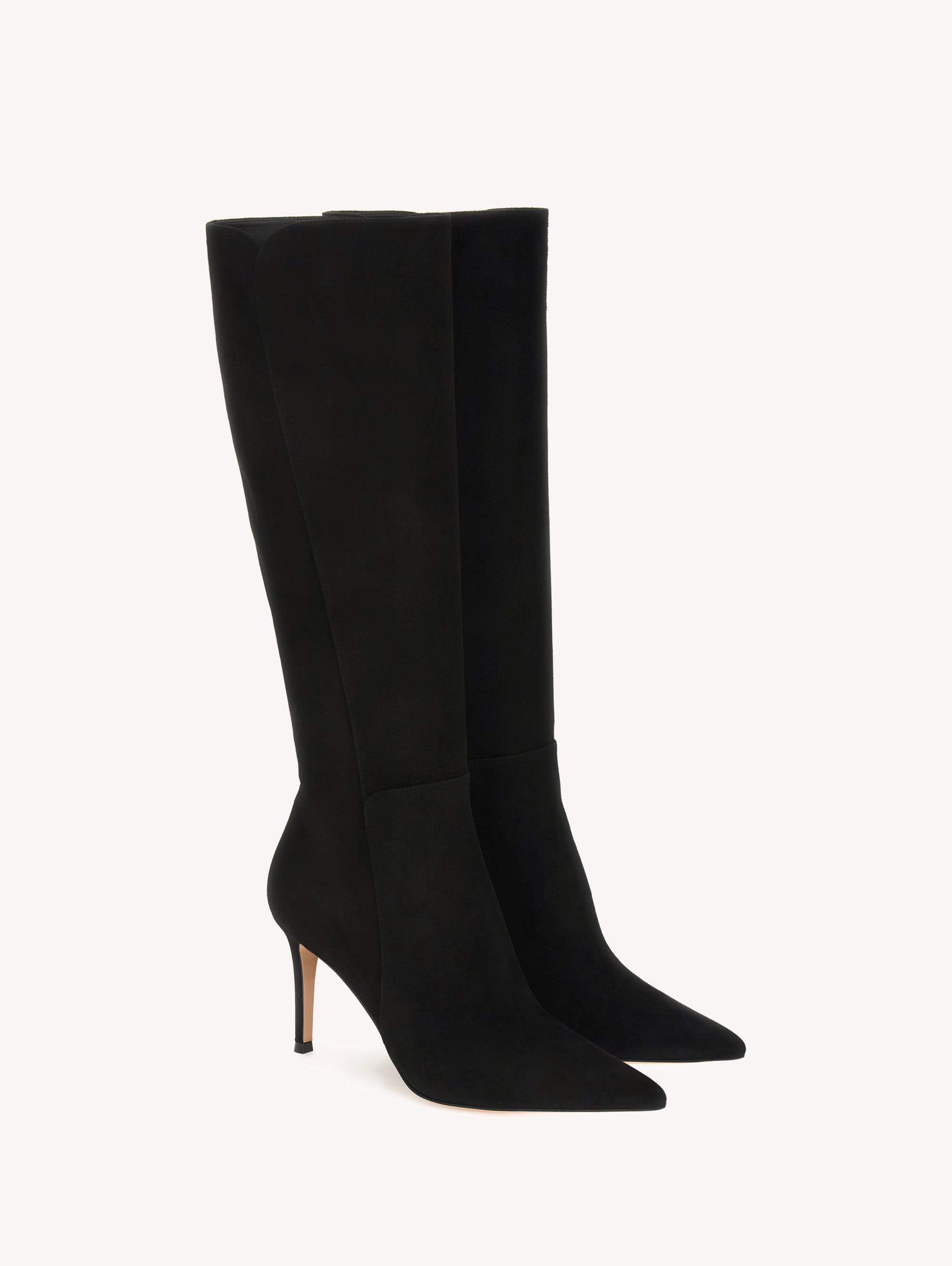Levy Boot, Alternate, color, Black Suede Leather