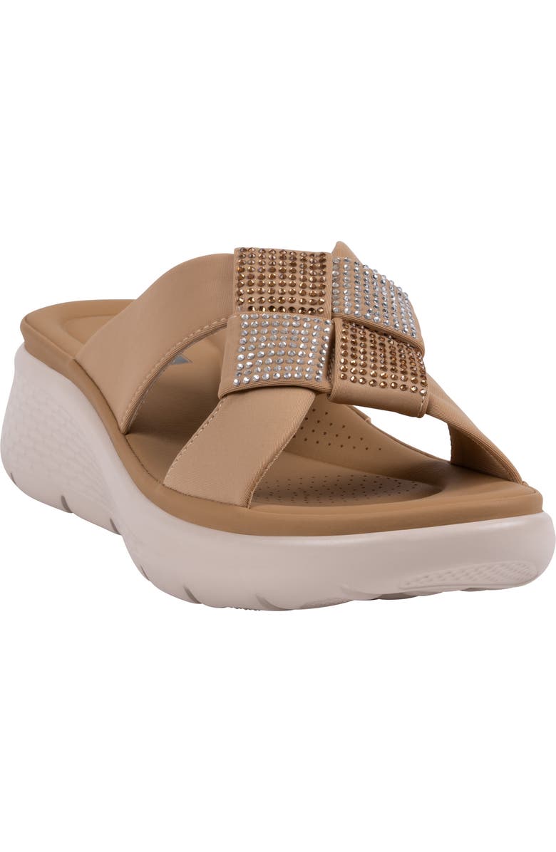 GOOD CHOICE NEW YORK Cenza Wedge Sandal, Main, color, Tan