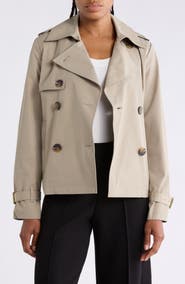 Michael Kors Double Breasted Short Trench Coat