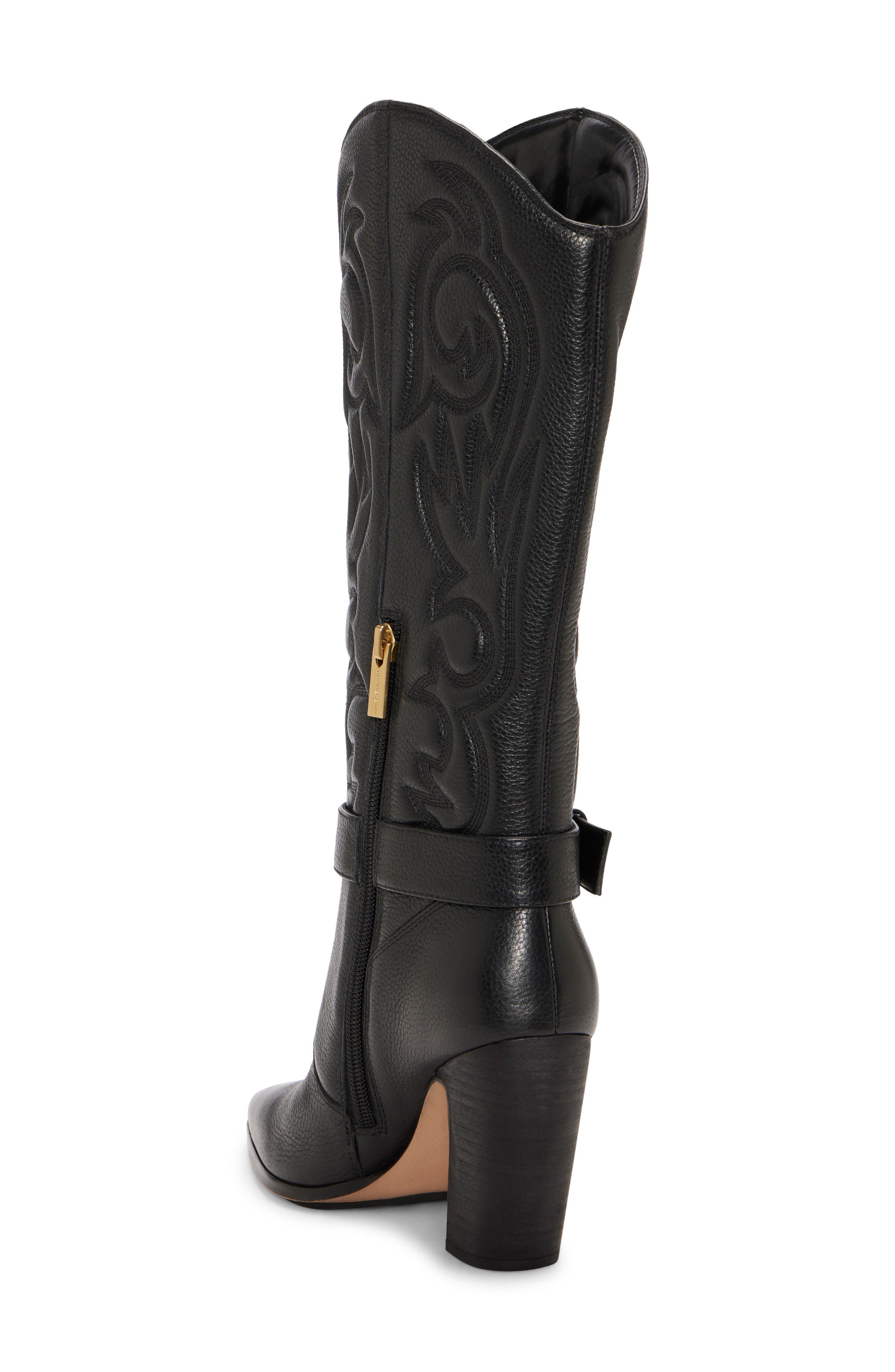 Vince Camuto Biancaa Pointed Toe Western Boot, Alternate, color, 