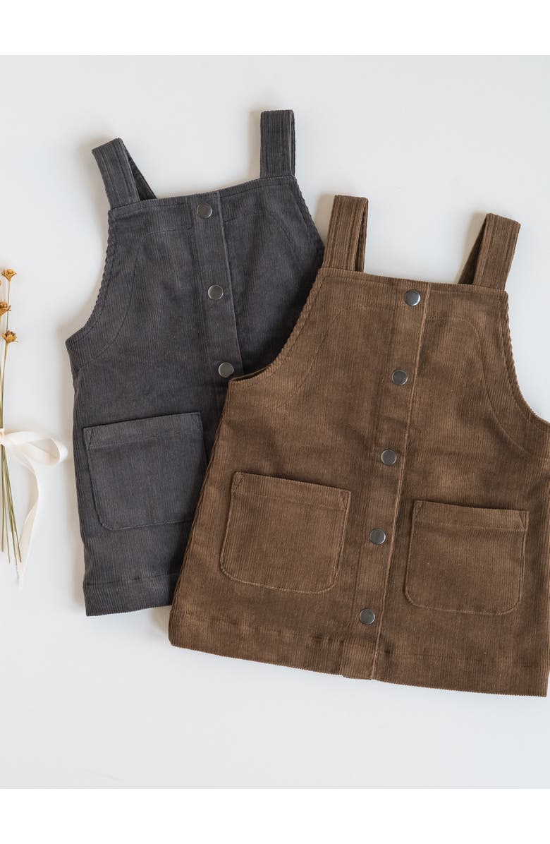 Kendi Clemmie Organic Corduroy Jumper Dress, Alternate, color, 