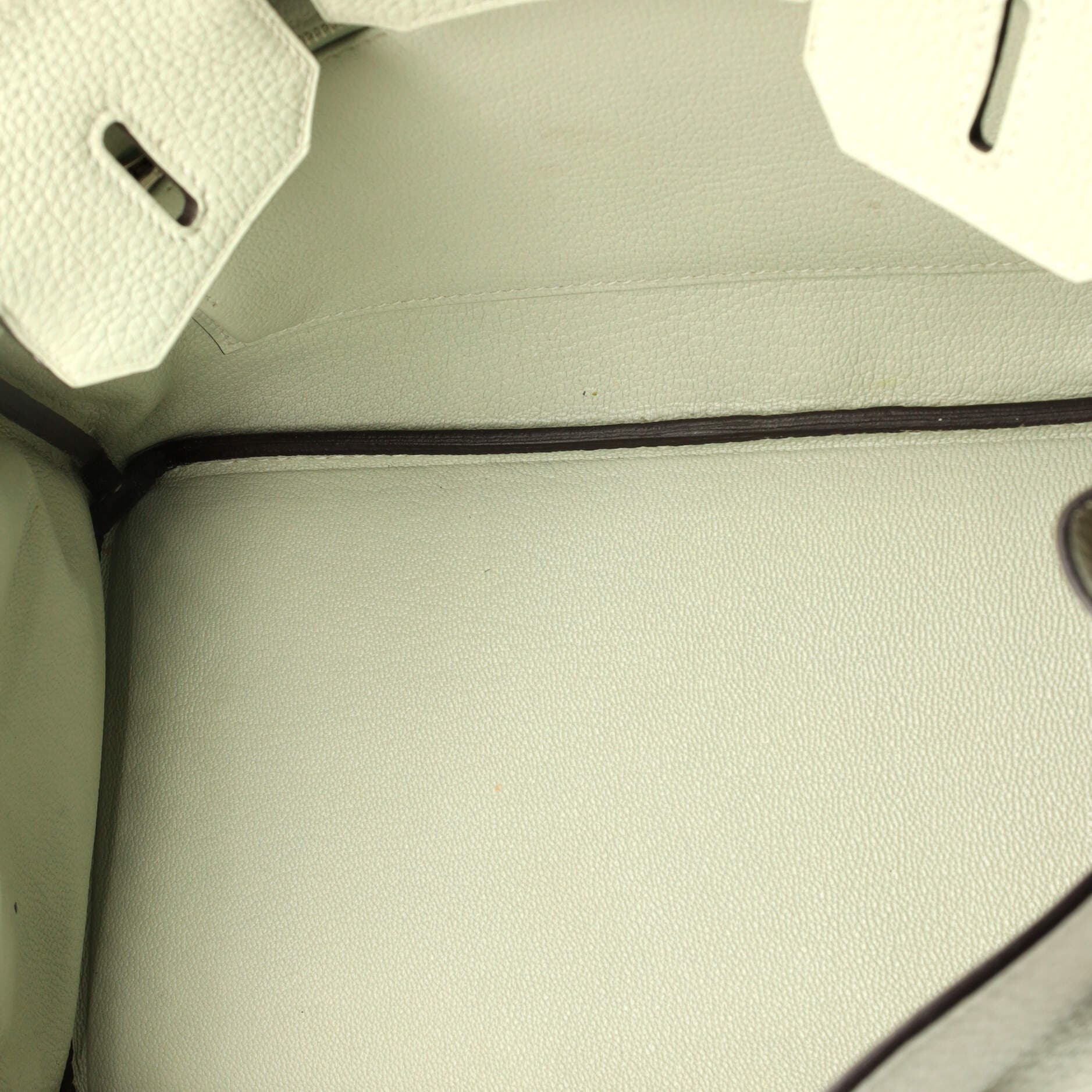 Pre-Owned Hermes Birkin Handbag Green Togo with Palladium Hardware 30, Alternate, color, 