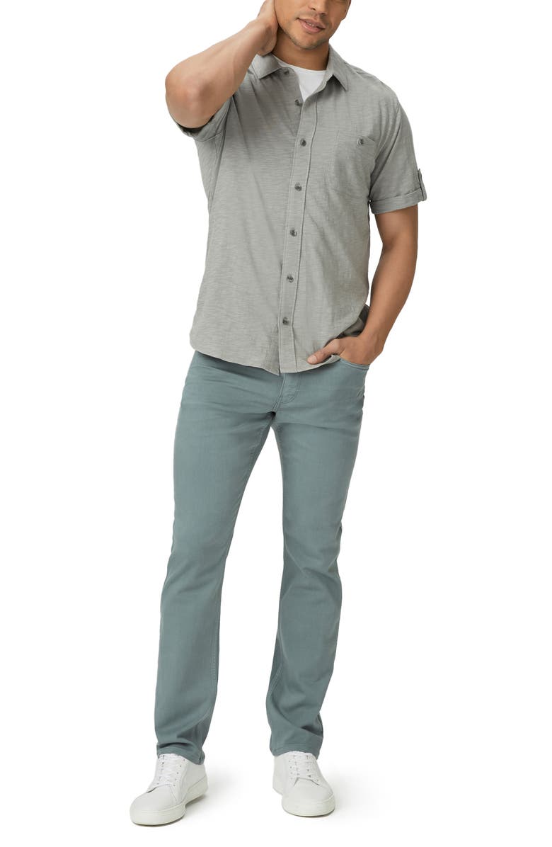 PAIGE Brayden Knit Short Sleeve Button-Up Shirt, Alternate, color,