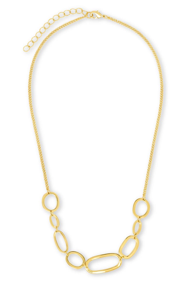 Holly Interlinked Halos Chain Necklace, Alternate, color, GOLD