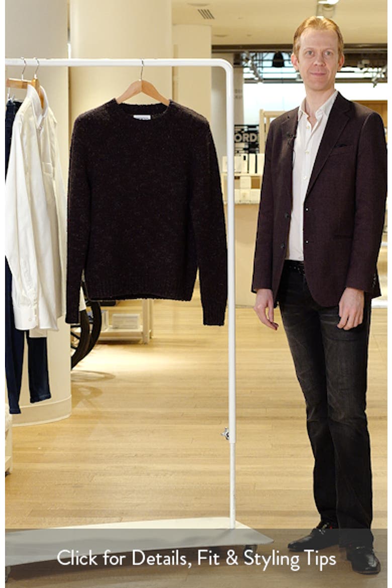 Italian Merino Wool Blend Crewneck Sweater video