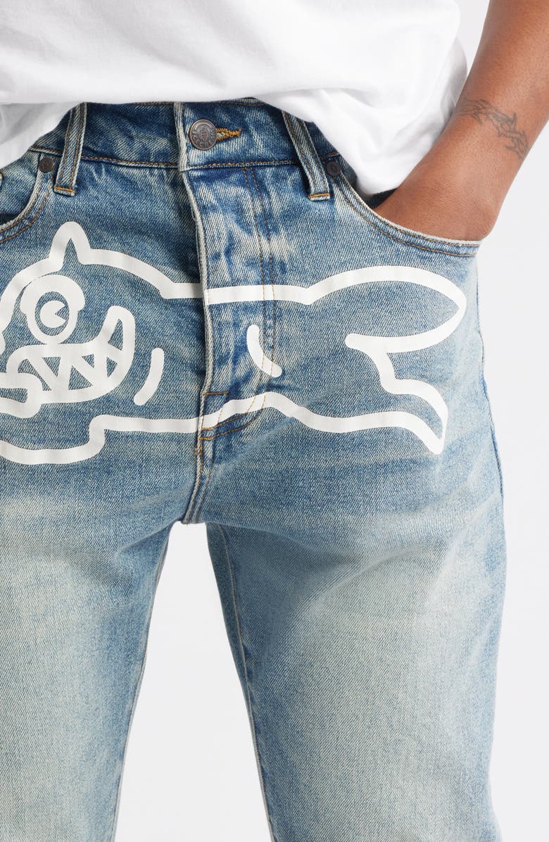 ICECREAM Chocolate Fit Blue Cheese Jeans, Alternate, color, Mayo