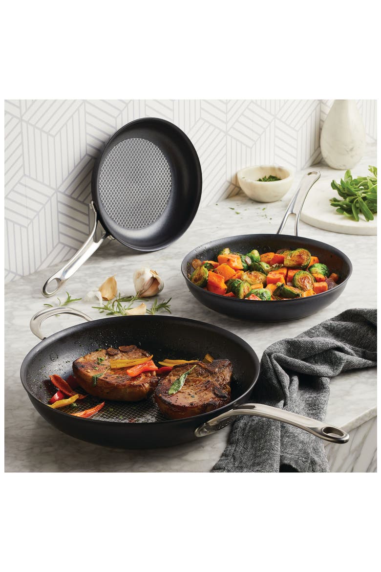 3-Piece Skillet Set, Alternate, color, GRAY