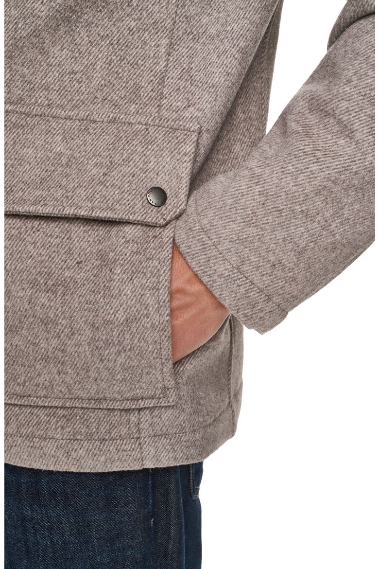 Wool Blend Bomber Jacket, Alternate, color, GREY