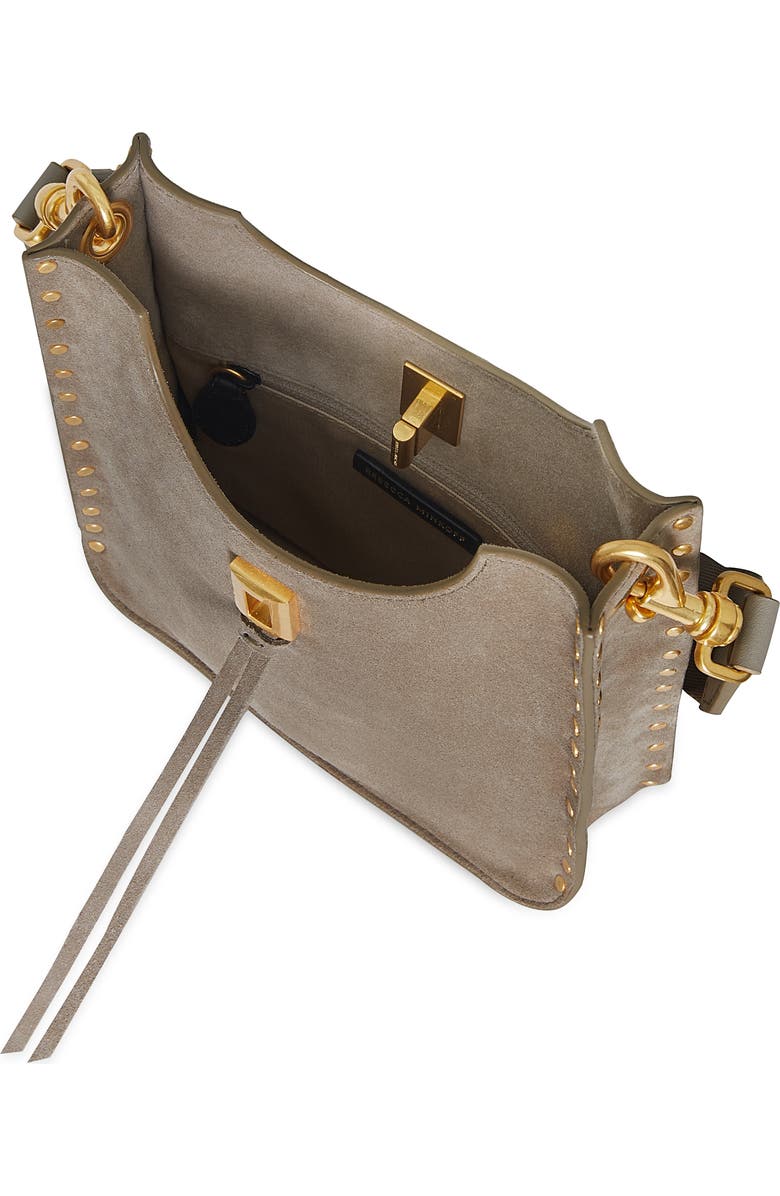 Rebecca Minkoff Mini Darren Feed Crossbody Bag, Alternate, color, Clay