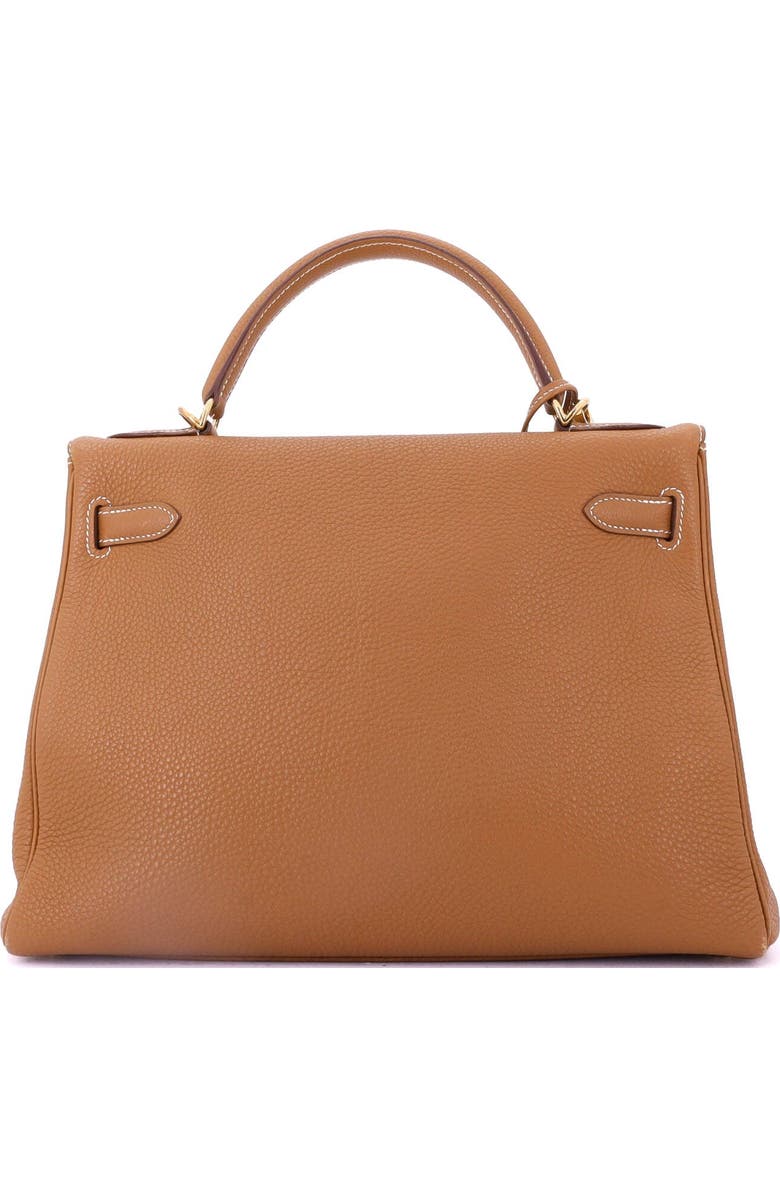 Pre-Owned Hermes Kelly Handbag Brown Togo with Gold Hardware 32, Alternate, color, Gold