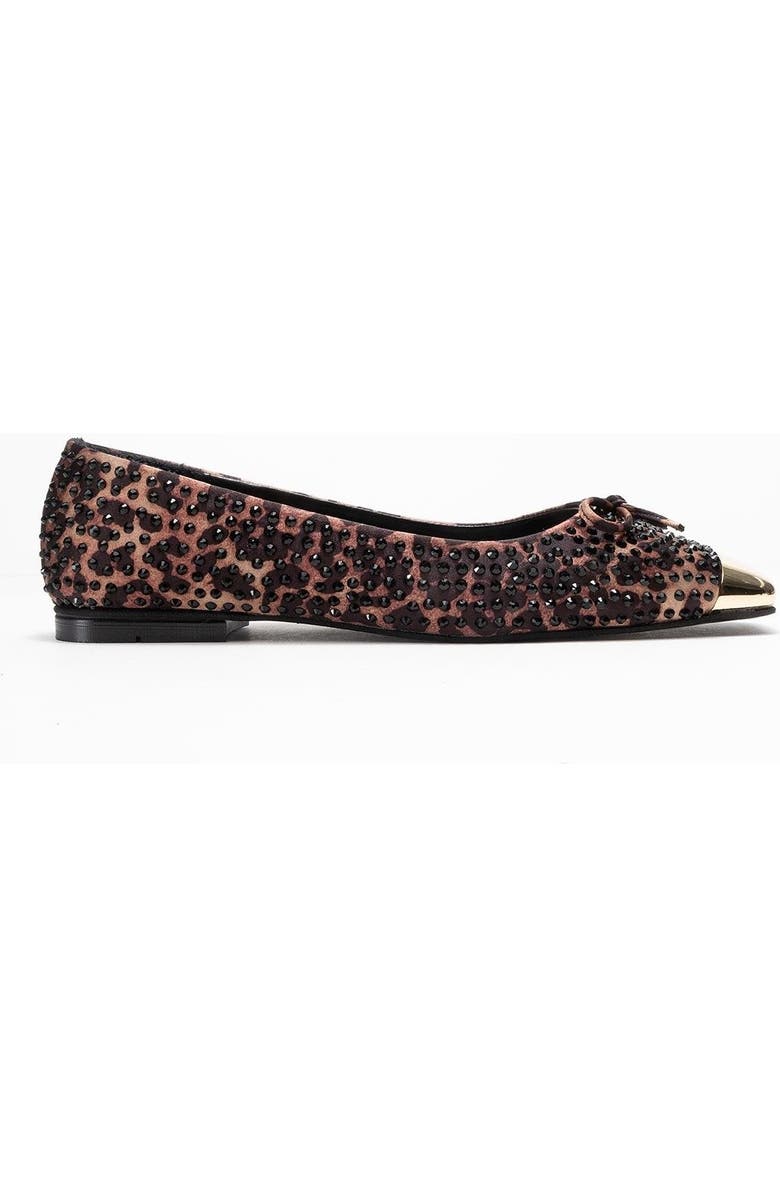 Prologue Shoes Abra Bow Ballet Flat, Alternate, color, Leopard