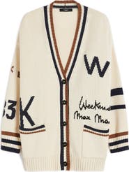 Weekend Max Mara Blasone Oversize Jacquard Cardigan