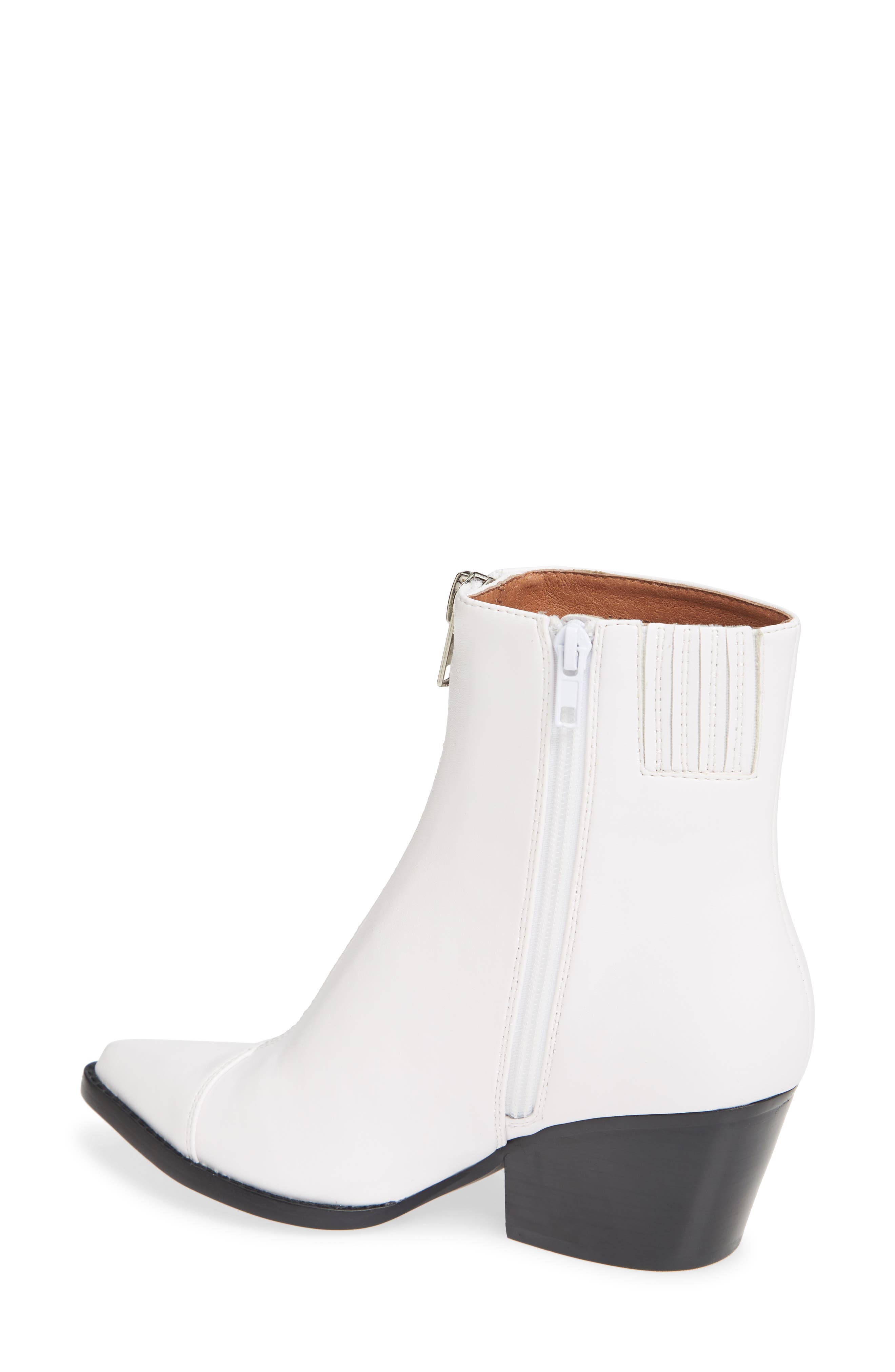 Landyn Zip Bootie, Alternate, color, WHITE