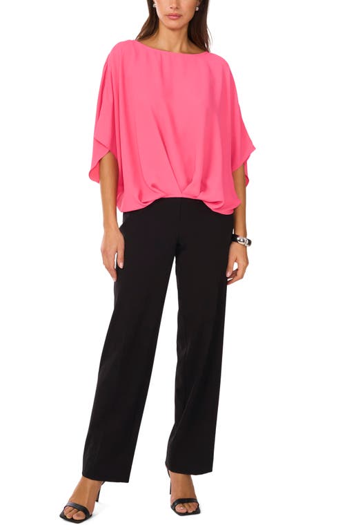 VINCE CAMUTO VINCE CAMUTO CRÉPE DE CHINE BUBBLE TOP