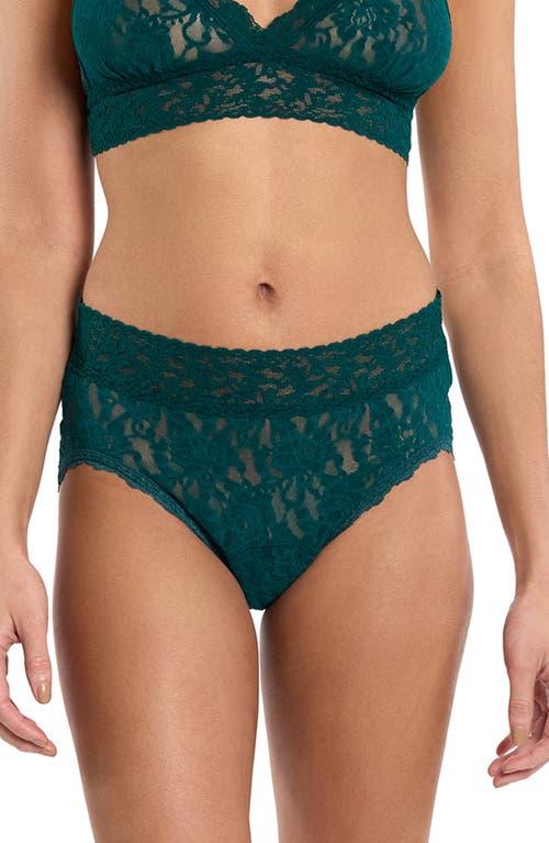 Hanky Panky X Saalt Signature Lace® Leakproof French Briefs In Green