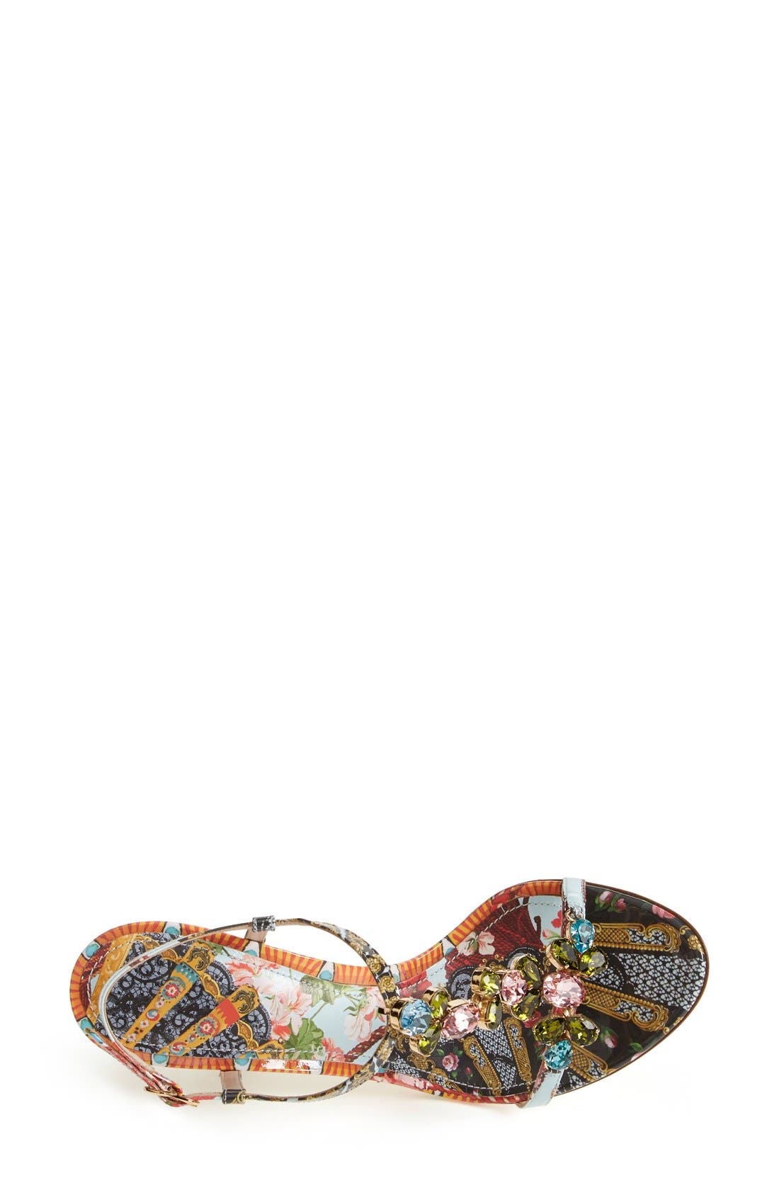 Dolce&Gabbana Jeweled T-Strap Sandal (Women) | Nordstrom