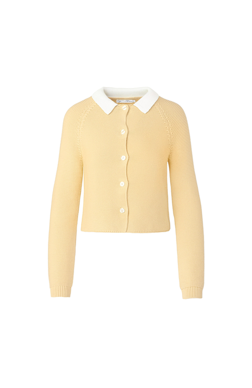 By Tess Collection Chloe Cardigan In Yellow