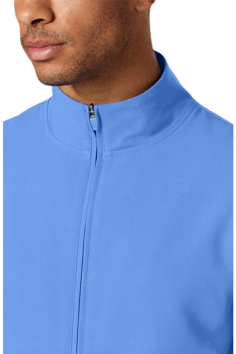 Wolfe Men's 6-Pocket Classic Scrub Jacket, Alternate, color, Ceil Blue
