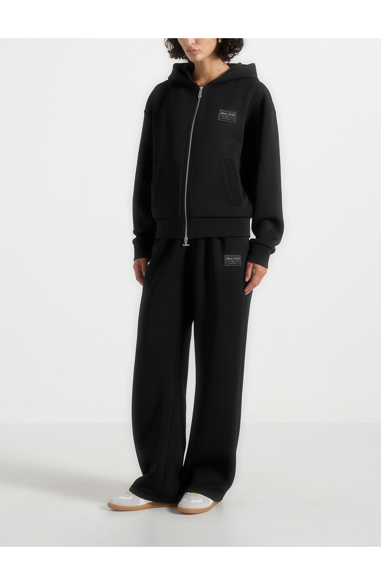 Manière De Voir Avery Unisex Neoprene Relaxed fit Sweatpants, Main, color, Black