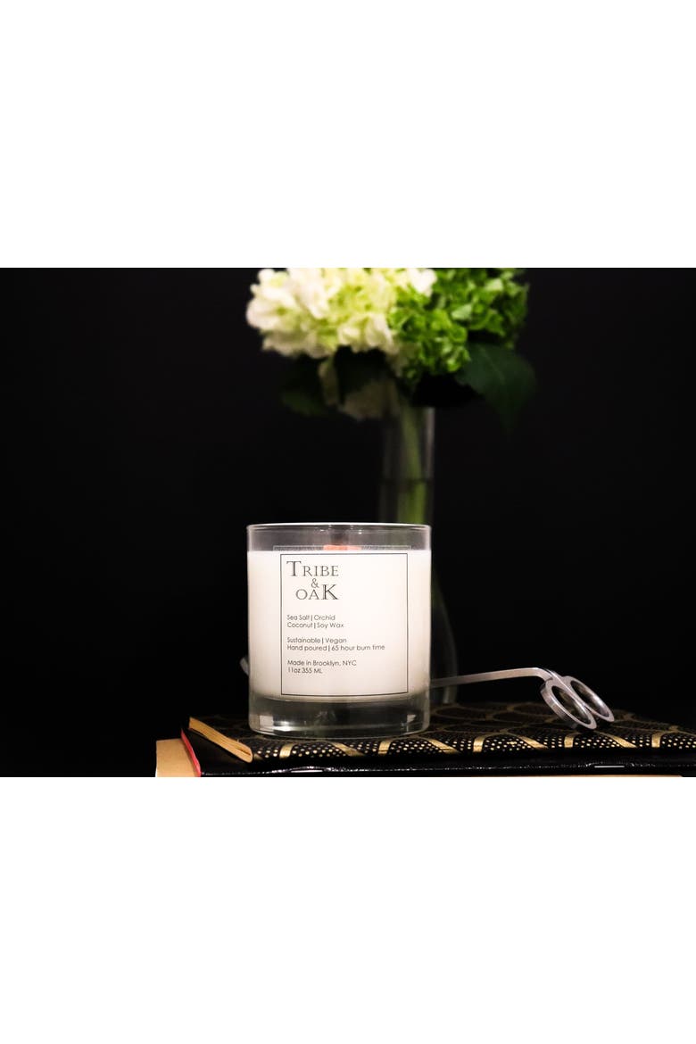 Sea Salt Orchid Coconut Soy Candle, Alternate, color, No Color
