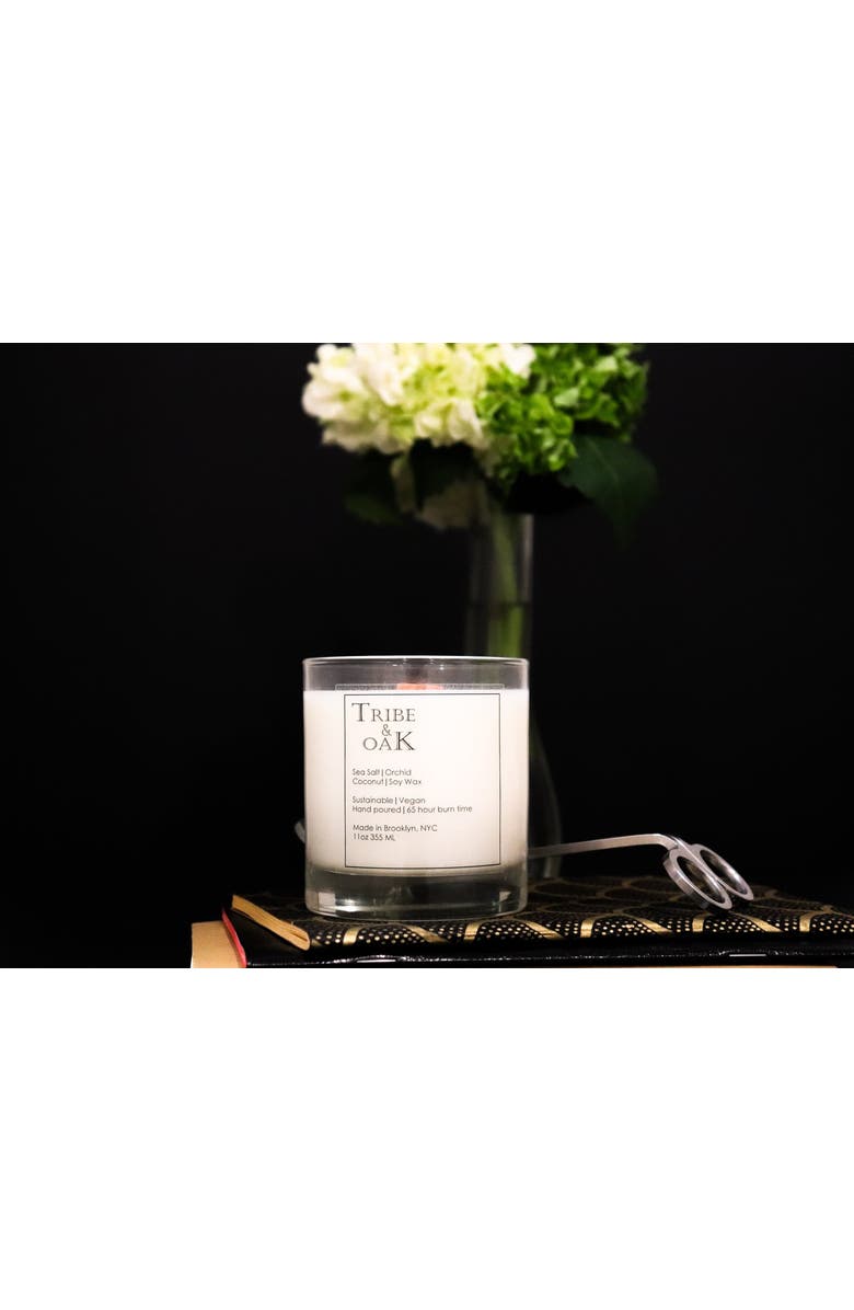 Tribe & Oak Sea Salt Orchid Coconut Soy Candle, Alternate, color, NO COLOR