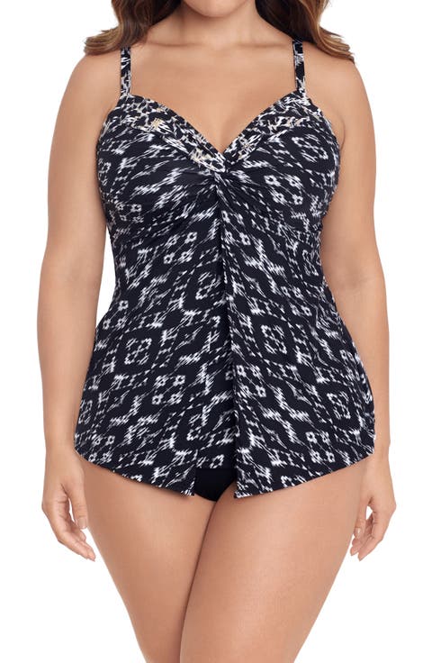 Labyrinth Love Knot Underwire Tankini Swim Top