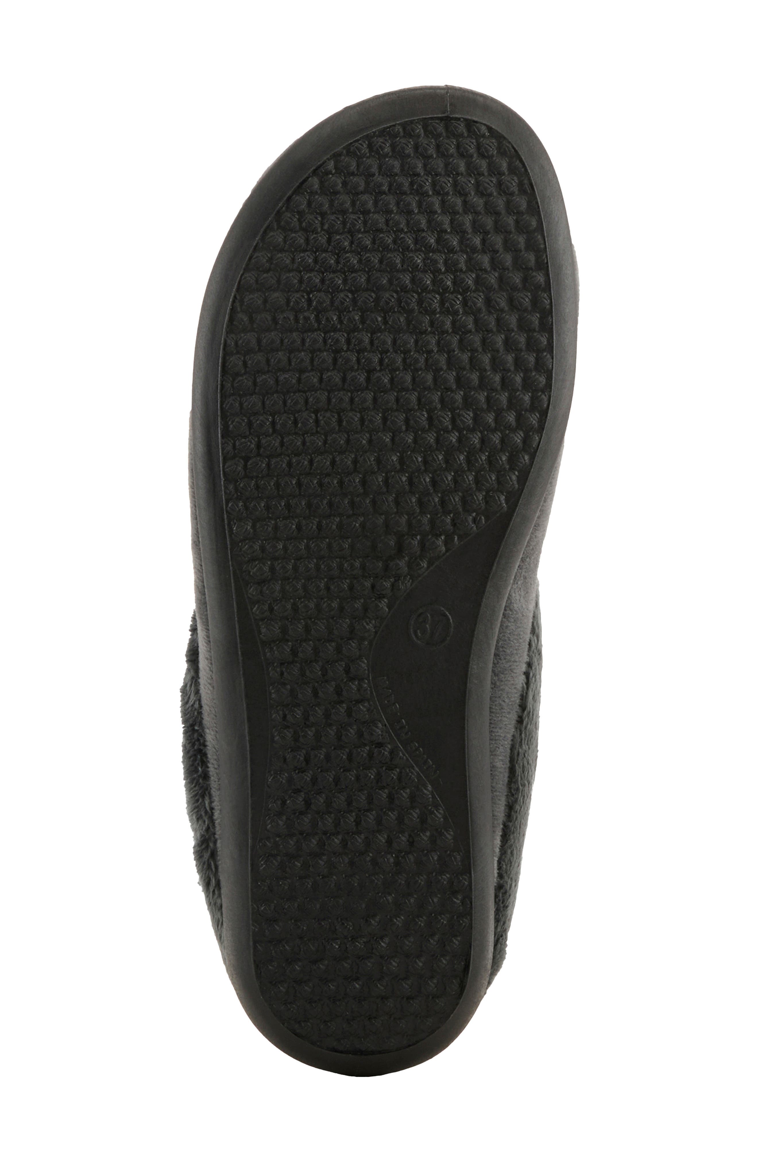 Aushana Faux Fur Mule Slipper, Alternate, color, CHARCOAL