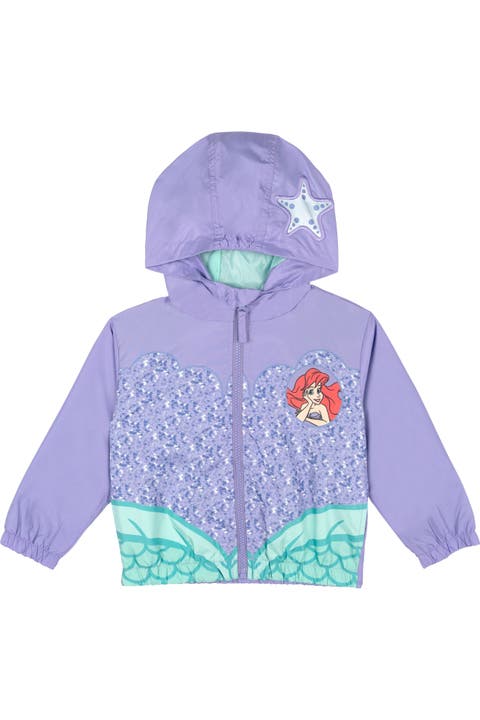The Little Mermaid Princess Ariel Hooded Windbreaker Jacket