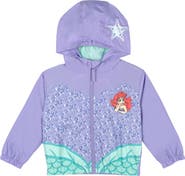 Disney The Little Mermaid Princess Ariel Hooded Windbreaker Jacket