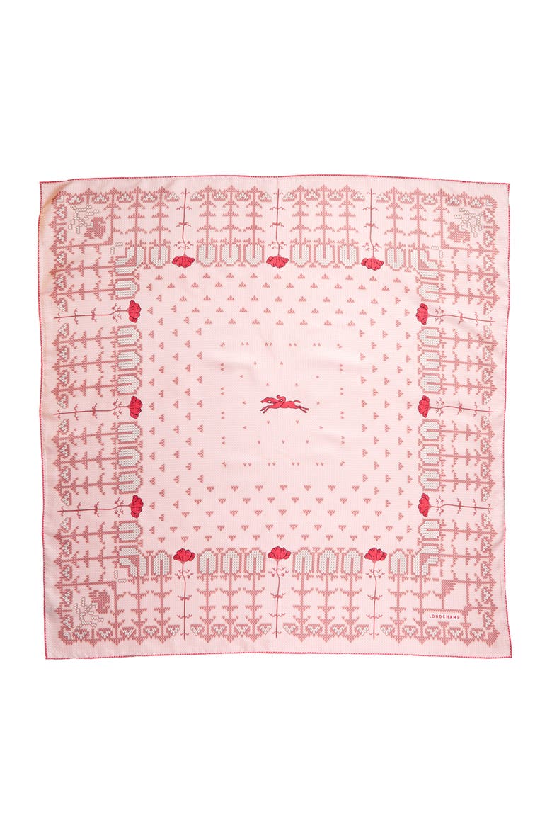 Nordique Silk Scarf, Alternate, color, POWDER