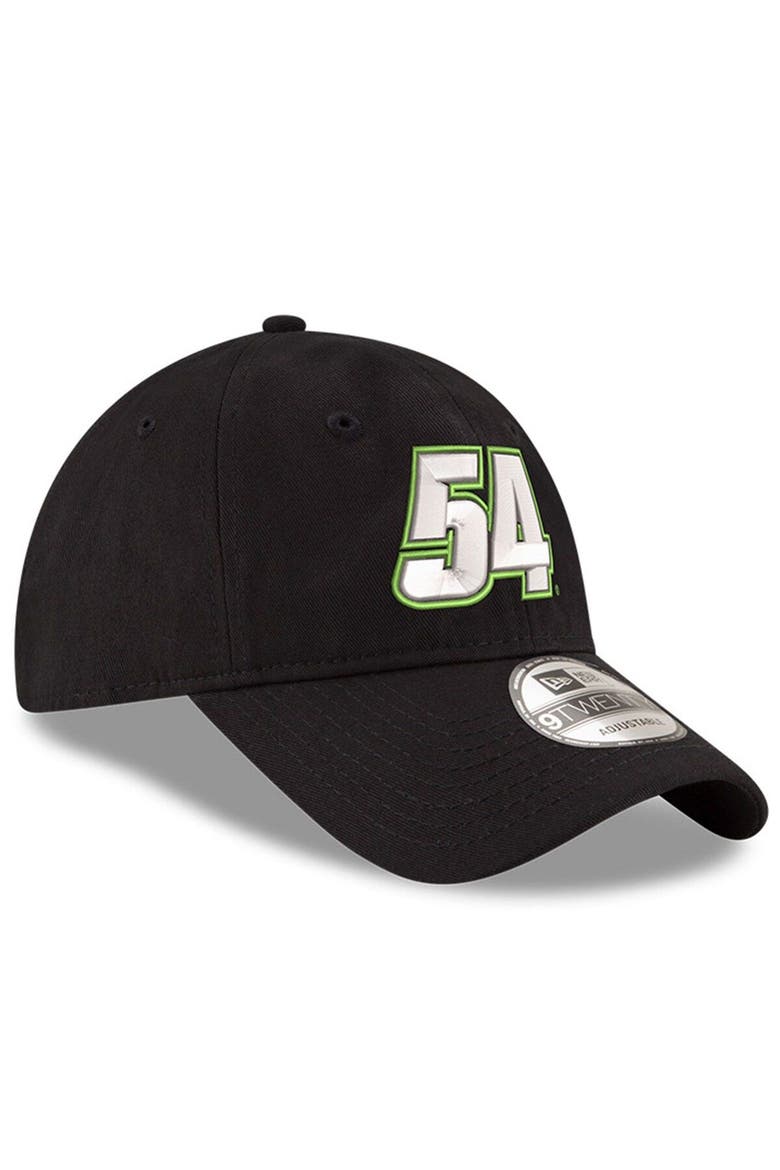 Men's New Era Black Ty Gibbs Enzyme Washed Number 9TWENTY Adjustable Hat, Alternate, color, Black