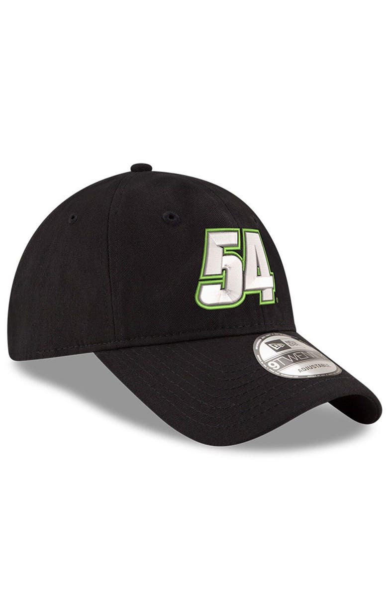 New Era Men's New Era Black Ty Gibbs Enzyme Washed Number 9TWENTY Adjustable Hat, Alternate, color,