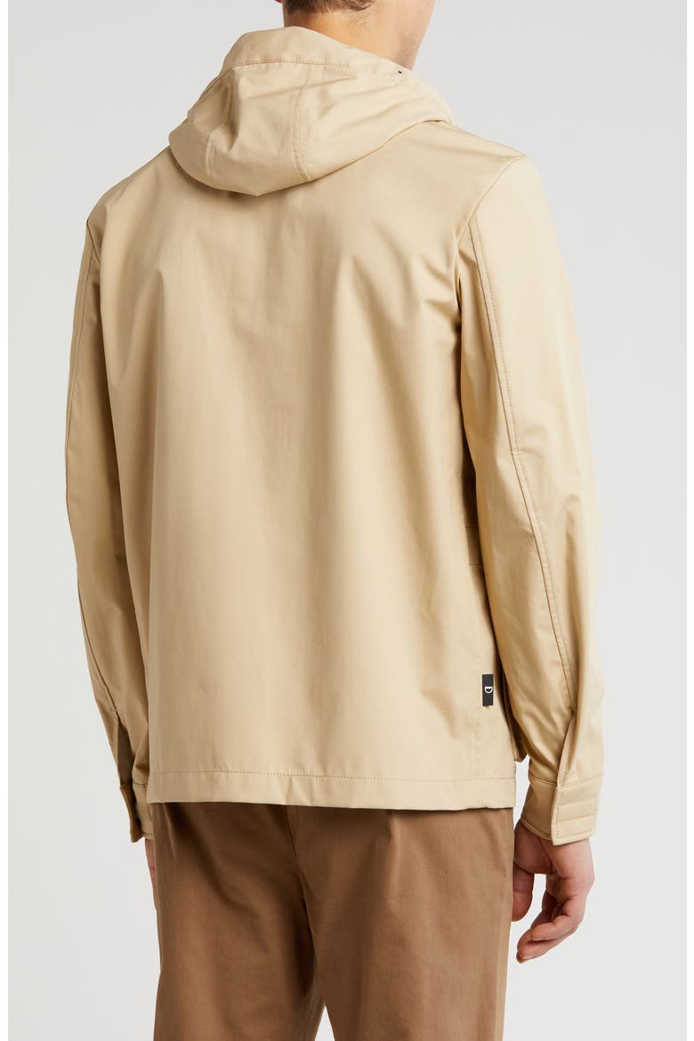 Pinto Hooded Raincoat, Alternate, color, BEIGE