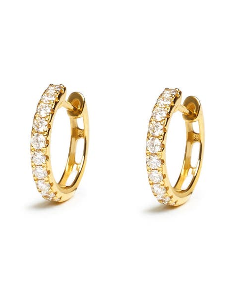 Bold Diamond Huggies