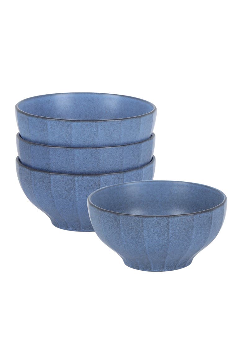 Rio Stoneware 4-Piece Bowl Set, Main, color, Blue
