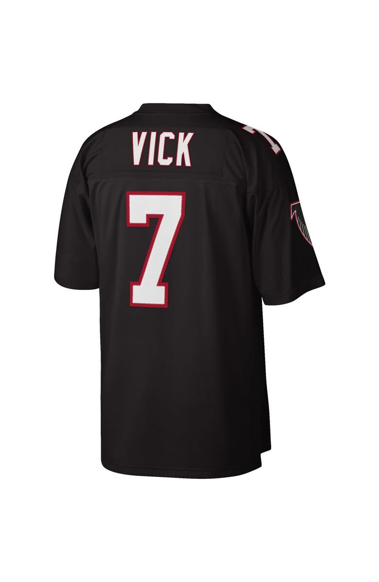 Mitchell & Ness Men's Mitchell & Ness Michael Vick Black Atlanta Falcons Big & Tall 2002 Retired Player Replica Jersey, Alternate, color, Black