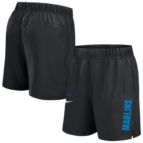 Men's Nike Black Miami Marlins Woven Victory Performance Shorts