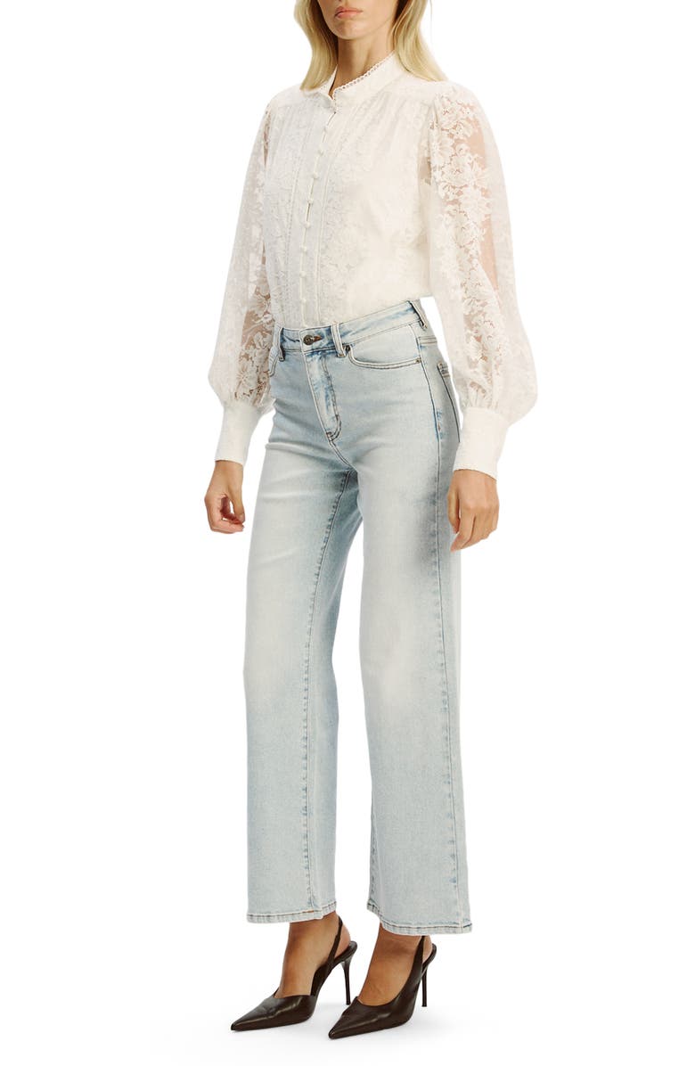 Bardot Olessia Lace Bodysuit, Alternate, color, Ivory