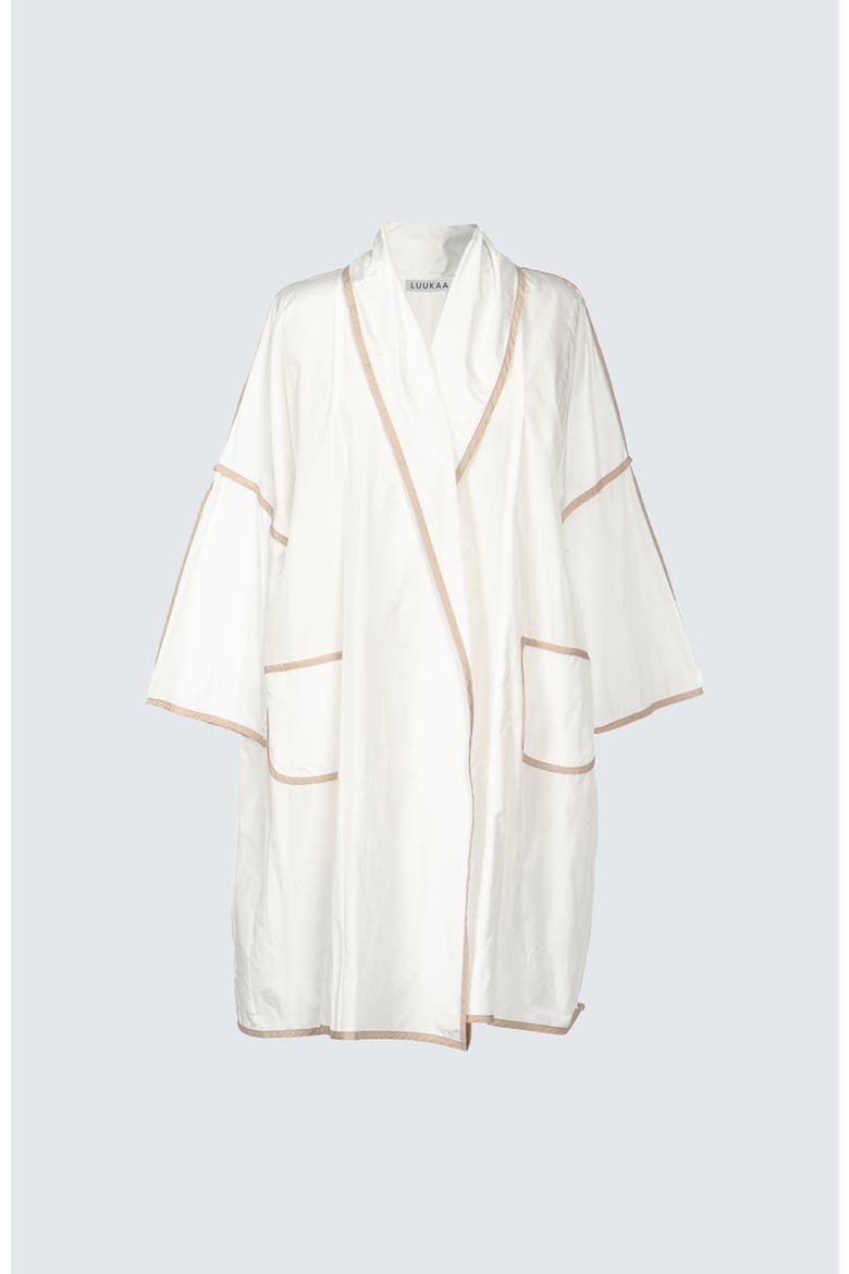 Seraph Memory Taffeta Duster, Alternate, color, Ecru