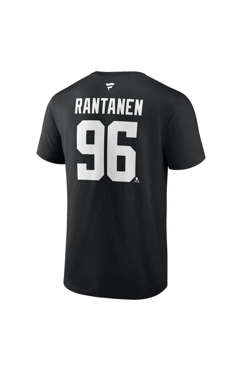 FANATICS Men's Fanatics Mikko Rantanen Black Dallas Stars Authentic Stack Name & Number T-Shirt, Alternate, color, Black