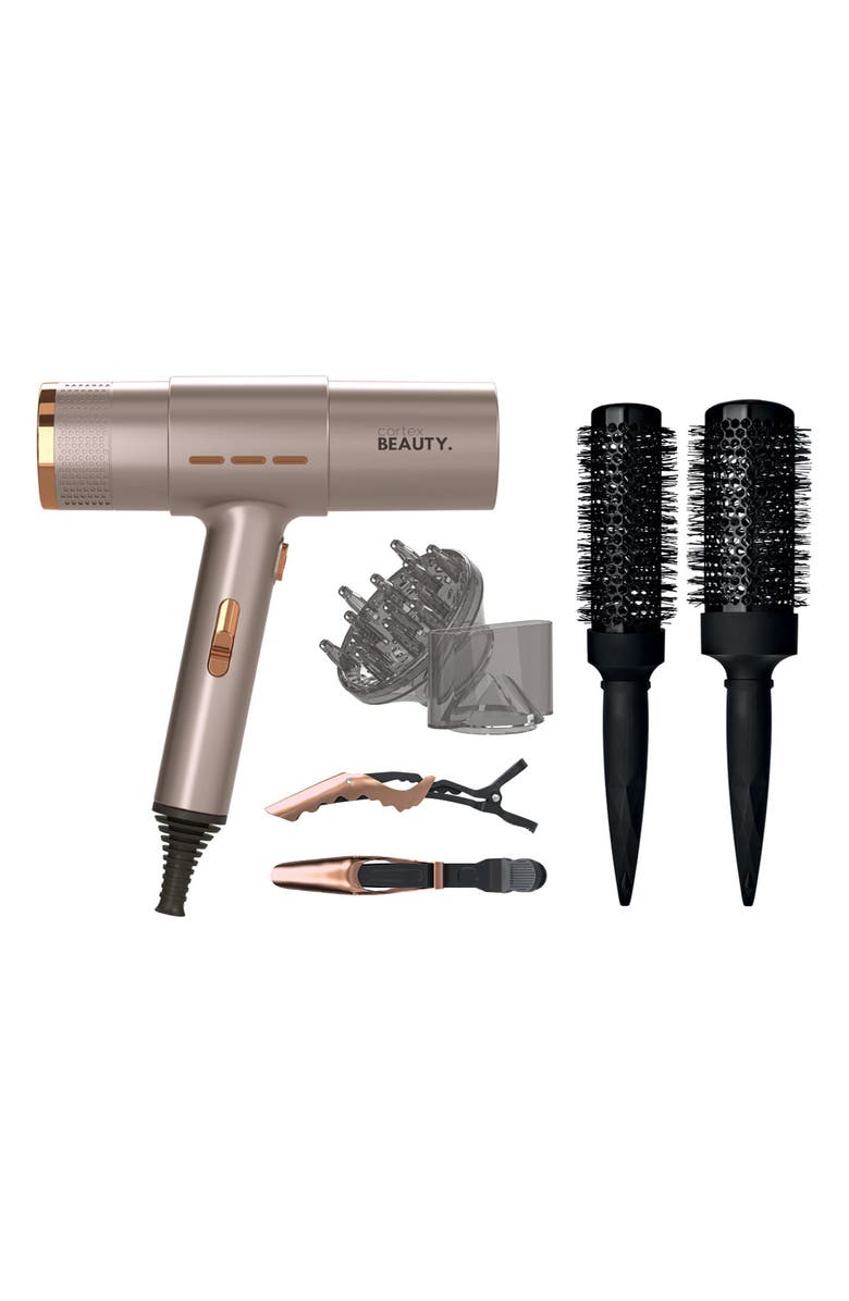 CORTEX BEAUTY Turbo Blazer - Salon Performance Styling Hair Dryer Set, Main, color, Champagne