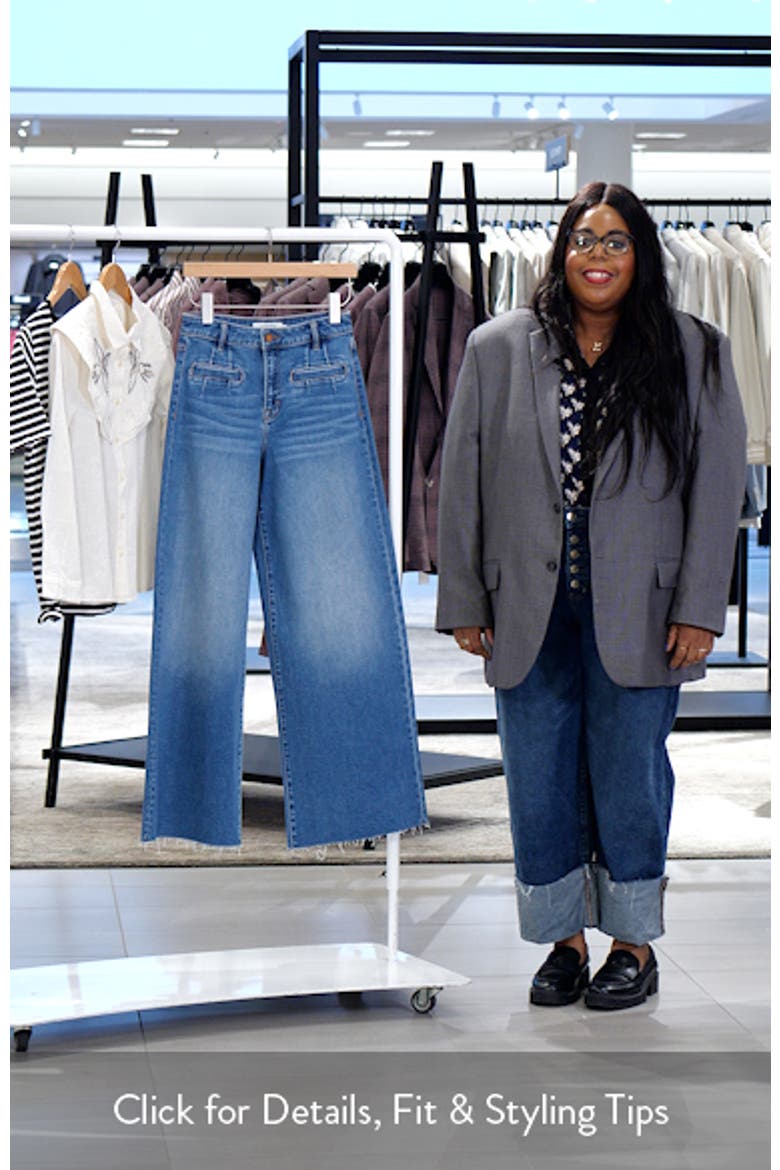 Welt Pocket Super High Waist Wide Leg Jeans video