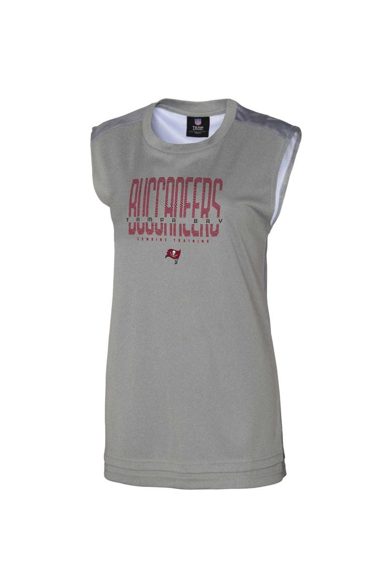 Women's Gray Tampa Bay Buccaneers No Sweat Tank Top, Alternate, color, Gray